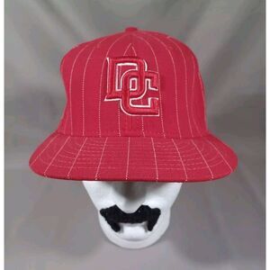 Washington Nationals Hat Red Striped Fitted‎ 7 3/8 DC New Era 9FIFTY